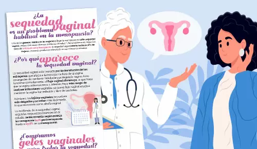 ¿La sequedad vaginal es un problema habitual en la menopausia?